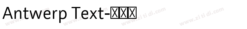 Antwerp Text字体转换